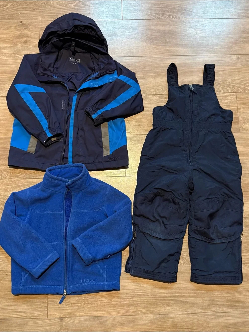 LLBean Children's 3-Piece Winter Set - Navy & Royal Blue